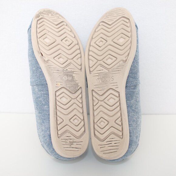 Toms Denim Print Loafers Sz 7.5 - Picture 3 of 5